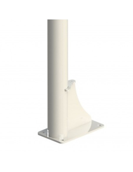 Juego de 2 canastas antivandalicas minibasket new tubo 114 mm lacada -incluye aros, redes y tableros-