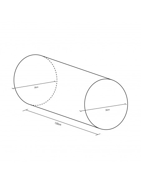 Figura cilindro 120x30cm ø