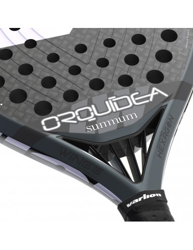 Pala de pádel varlion lw carbon black orquidea