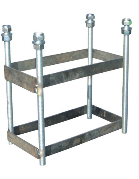 Jgo canastas galvanizadas minibasket monotubo new tubo 114 mm fijas con base anclaje-sin tablero,aro