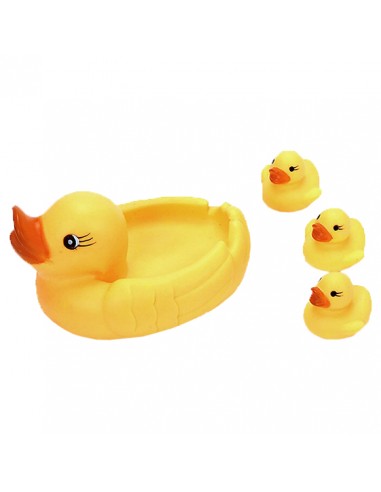 Familia de patos de goma