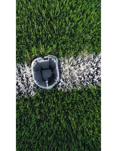 Juego porterías aluminio fútbol 11 120x100 mm fijas