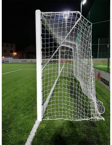 Juego porterías aluminio fútbol 11 120x100 mm fijas