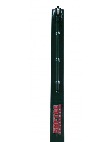 Juego de 2 postes de voleibol metálicos cuadrados 80x80mm fijos
