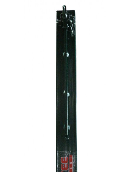 Juego de 2 postes de voleibol metálicos cuadrados 80x80mm fijos