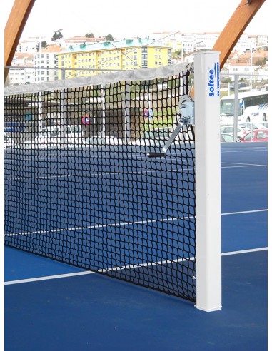 Juego postes pádel aluminio fijos sección cuadrada 80x80mm -
