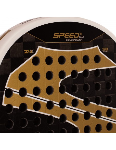 Pala de pádel softee speed gold nano mesh 5.0 Pala de pádel softee speed gold nano mesh 5.0