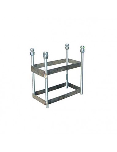 Jgo canastas galvanizadas baloncesto monotubo new tubo 114 mm fijas con base anclaje-sin tablero,aro