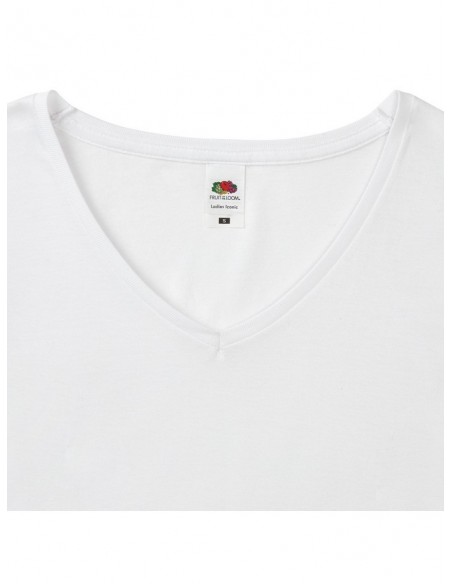 Camiseta fruit of the loom ladies iconic 150 v-neck t