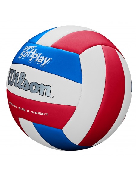 Balón voleibol wilson soft play vb red/white/blue