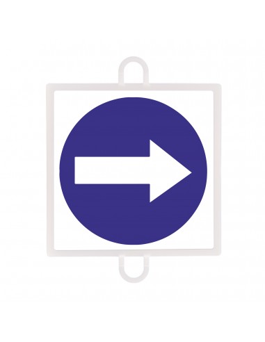Panel de señalización tráfico de obligación nº 2 (sentido dcha - izq)