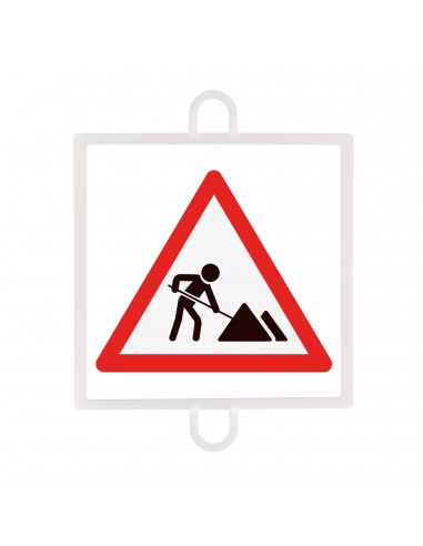 Panel de señalizacion trafico de peligro nº 7 obras