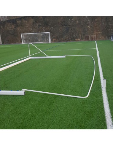 Juego de 2 bases porterías fútbol 7 para recogida de red