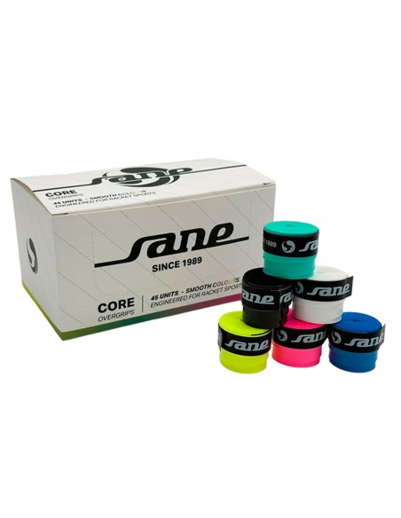 Caja de 45 overgrips sane core lisos multicolor Caja de 45 overgrips sane core lisos multicolor