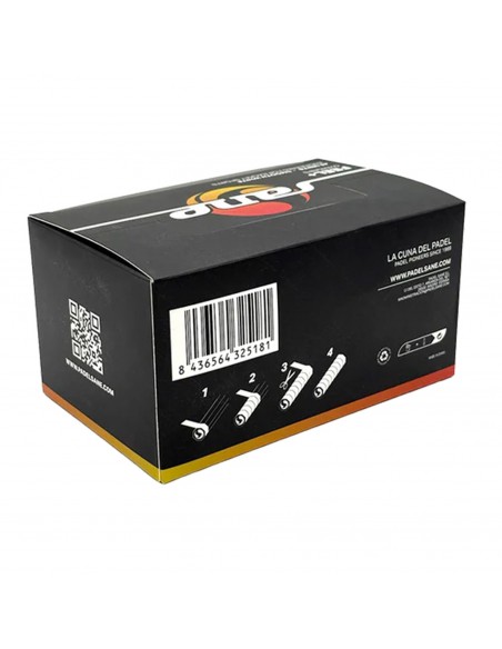 Caja de 45 overgrips sane feel lisos blancos