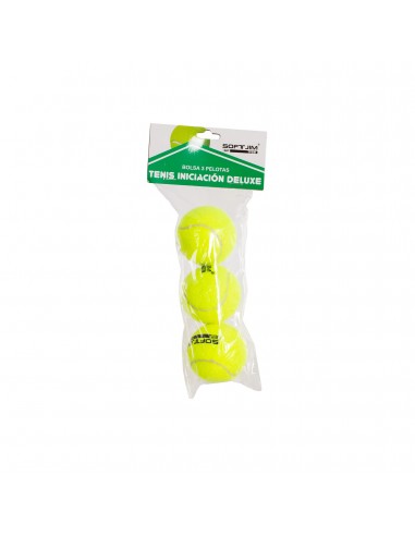 Bolsa 3 pelotas de tenis softee iniciación deluxe