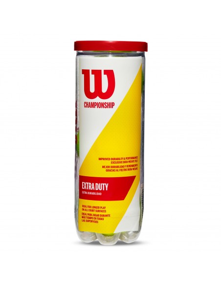 Bote 3 pelotas tenis wilson championship xd