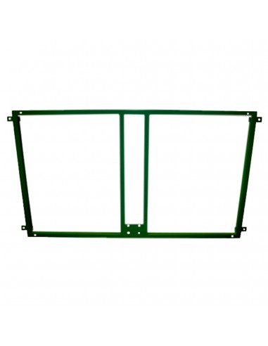 Soporte metalico para sujeccion tablero y aro baloncesto a la pared - verde