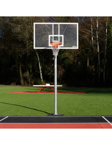 Jgo canastas galvanizadas baloncesto monotubo new tubo 114 mm fijas con base anclaje-sin tablero,aro Jgo canastas galvanizadas baloncesto monotubo new tubo 114 mm fijas con base anclaje-sin tablero,aro