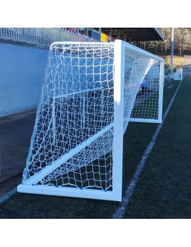 Juego porterías aluminio fútbol 7 120x100 mm trasladables