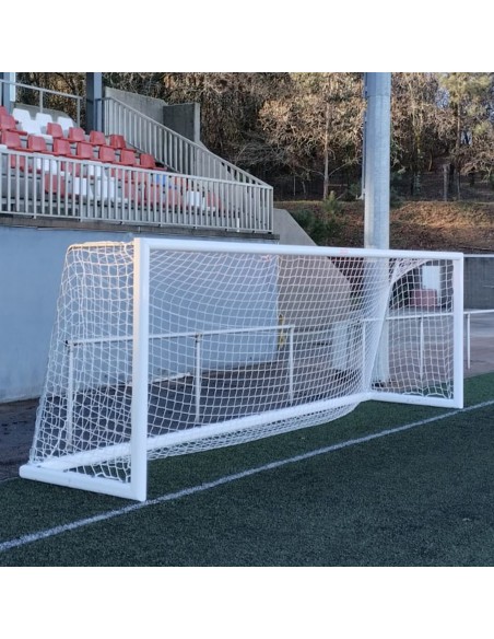 Juego porterías aluminio fútbol 7 120x100 mm trasladables