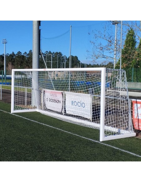 Juego porterías aluminio fútbol 7 120x100 mm trasladables