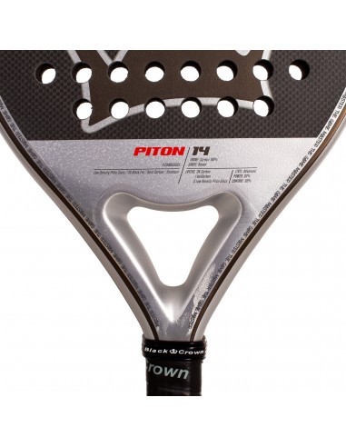 Pala de pádel black crown piton 14