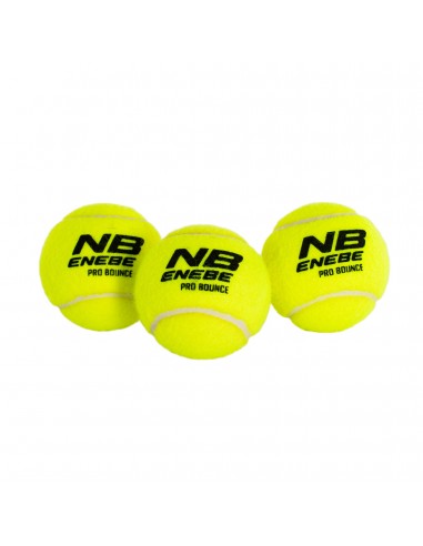 Bote de 3 pelotas pádel enebe pro bounce