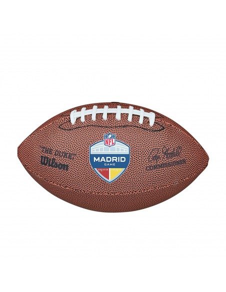 Balón de fútbol americano wilson madrid duke replica mini