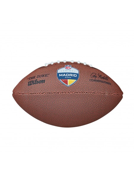 Balón de fútbol americano wilson madrid duke replica mini
