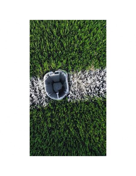 Juego porterías aluminio fútbol 7 90 mm fijas