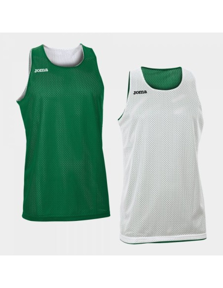 Camiseta Reversible sin Mangas Aro Verde-Blanco