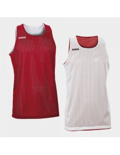 Camiseta Reversible sin Mangas Aro Rojo-Blanco