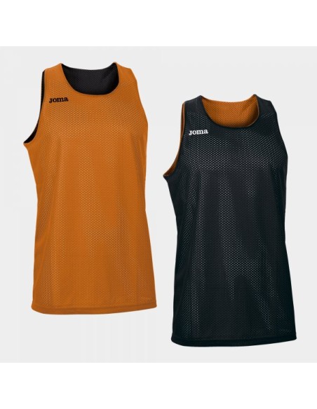 Camiseta Reversible sin Mangas Aro Naranja-Negro