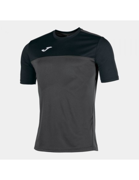 Camiseta Winner Antracita-Negro M/C