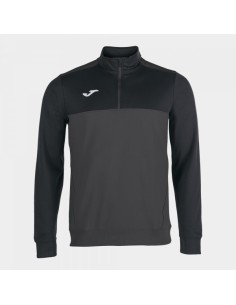 Sudadera 1/2 Zipper Winner Anthrac.-Negro