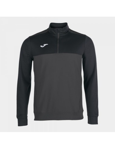 Sudadera 1/2 Zipper Winner Anthrac.-Negro