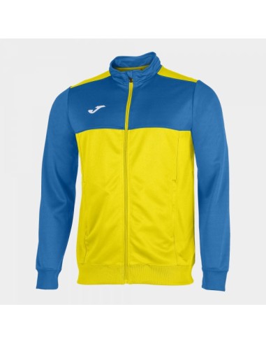 Winner Full Cremallera Sudadera Amarillo-Royal Azul