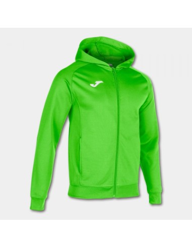 Chaqueta Sudadera con Capucha Menfis Verde Flúor