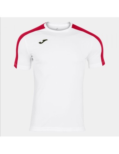 Academy Manga Corta Camiseta Blanco Rojo