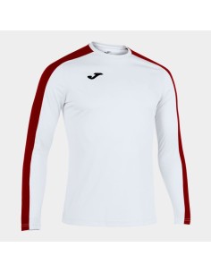 Academy Manga Larga Camiseta Blanco Rojo