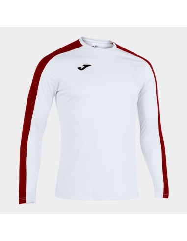 Academy Manga Larga Camiseta Blanco Rojo