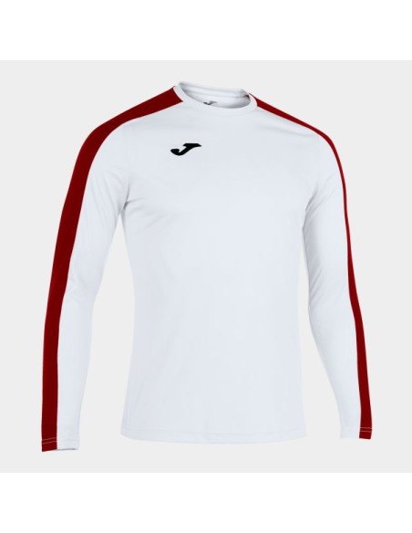 Academy Manga Larga Camiseta Blanco Rojo
