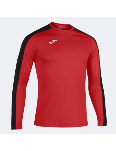 Academy Manga Larga Camiseta Rojo Negro