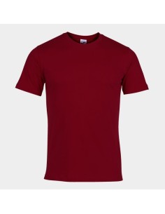 Desert Manga Corta Camiseta Burdeos