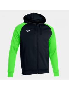 Academy Iv Cremallera-Up Sudadera con Capucha Negro Verde Flúor