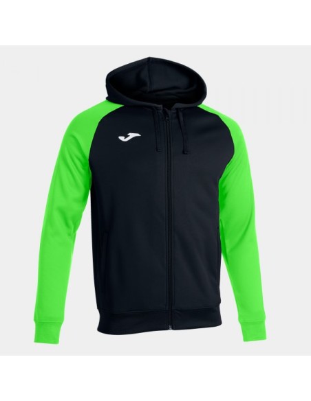 Academy Iv Cremallera-Up Sudadera con Capucha Negro Verde Flúor