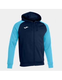Academy Iv Cremallera-Up Sudadera con Capucha Marino Turquesa Flúor