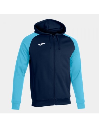 Academy Iv Cremallera-Up Sudadera con Capucha Marino Turquesa Flúor