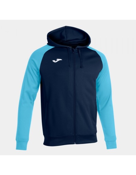 Academy Iv Cremallera-Up Sudadera con Capucha Marino Turquesa Flúor